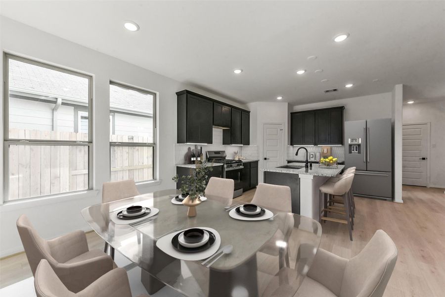 Furnished interior view inside a new home in Colony at Pinehurst, Pinehurst (Image 13).