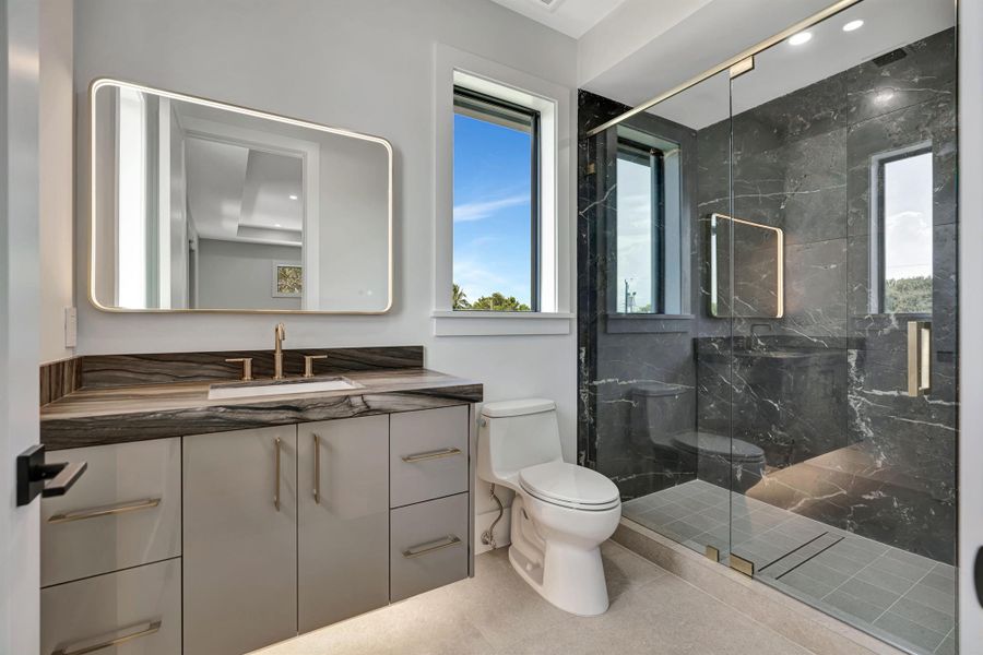 Furnished interior view inside a new home in , Lantana (Image 76).