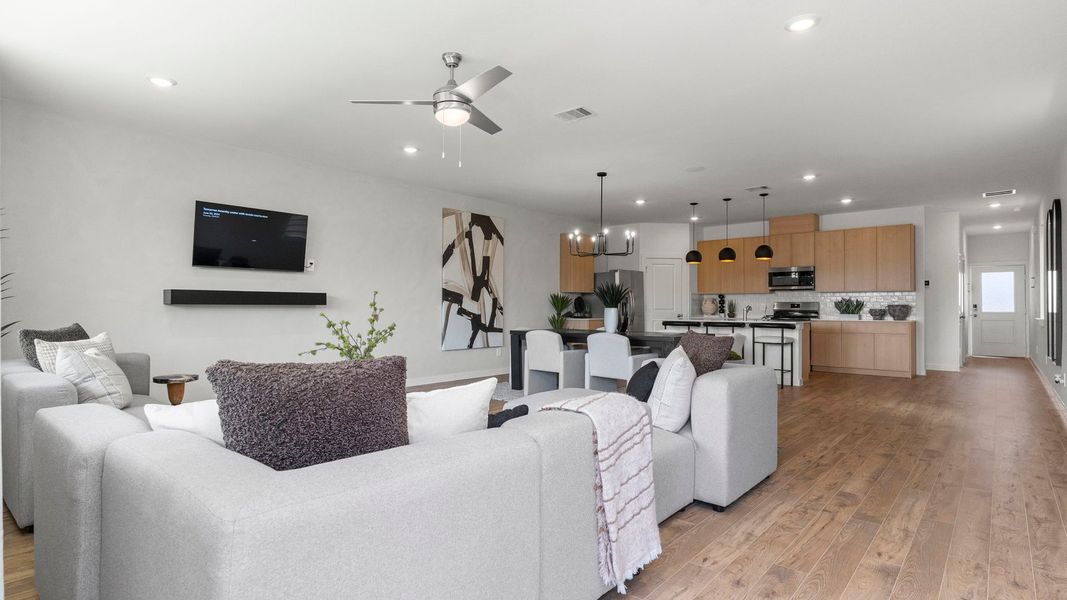 Furnished interior view inside a new home in Villarosa at Tamarron, Katy (Image 11).