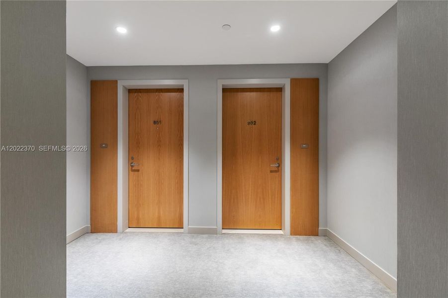 Spacious, unfurnished interior of a new home in Five Park, Miami Beach (Image 22).