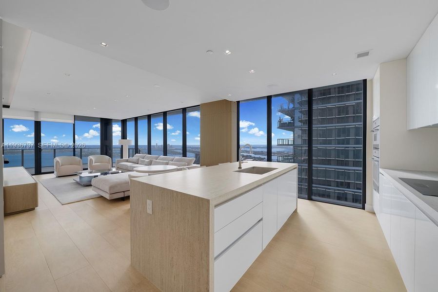 Furnished interior view inside a new home in , Miami (Image 5).