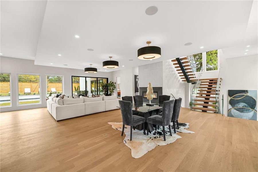 Furnished interior view inside a new home in , Atlanta (Image 9).