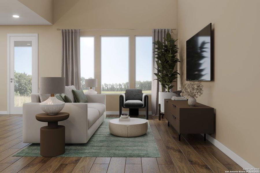 Furnished interior view inside a new home in Parklands Estates, Schertz (Image 6).