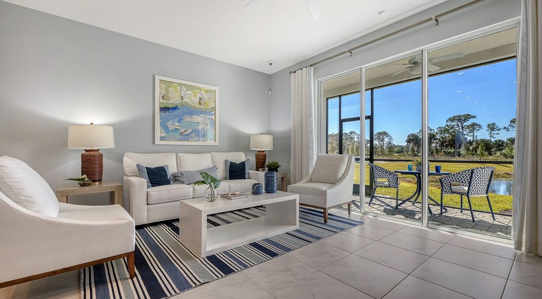 Representative furnished interior of a home built from the Avery by Neal Communities in Grand Park, Sarasota (Image 9).