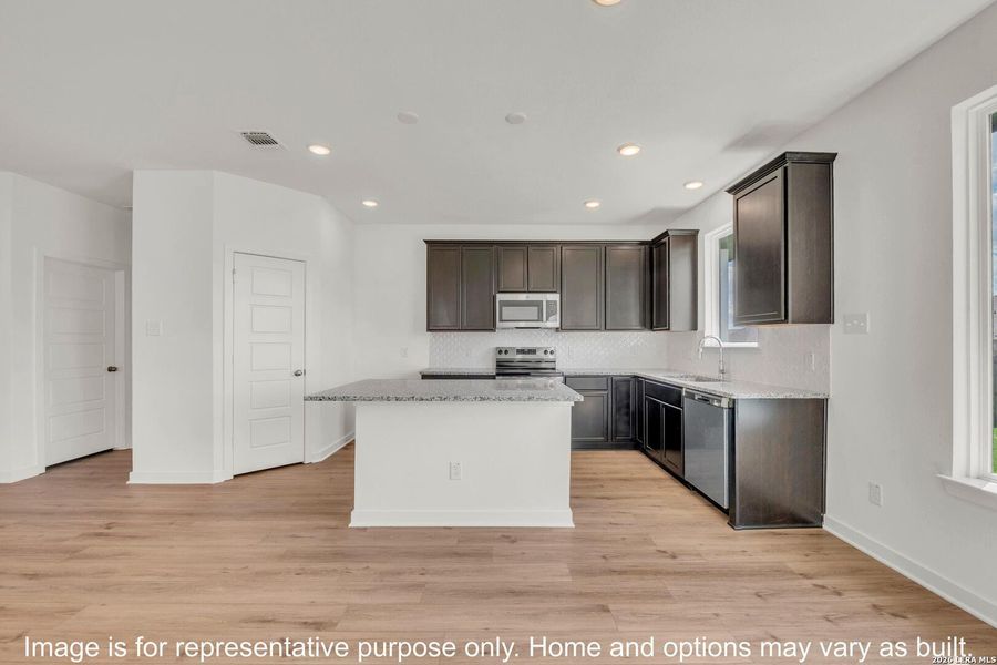 Furnished interior view inside a new home in Arroyo Ranch, Seguin (Image 2). Furnished interior view inside a new home in Arroyo Ranch, Seguin (Image 2).