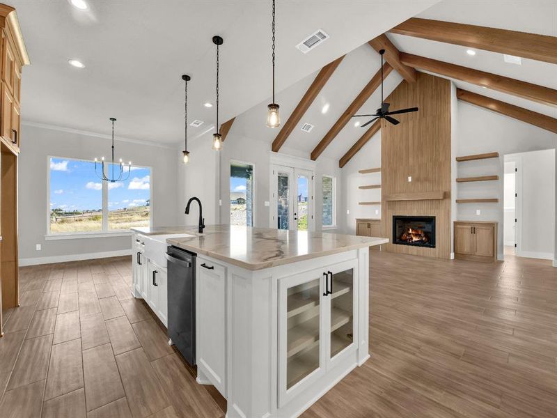 Furnished interior view inside a new home in , Weatherford (Image 12).