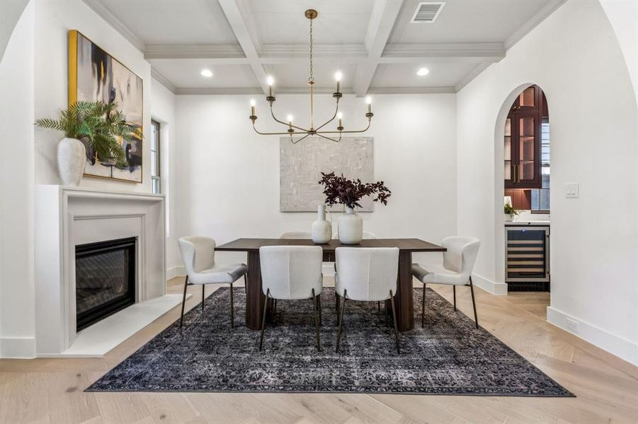 Furnished interior view inside a new home in , Dallas (Image 3).