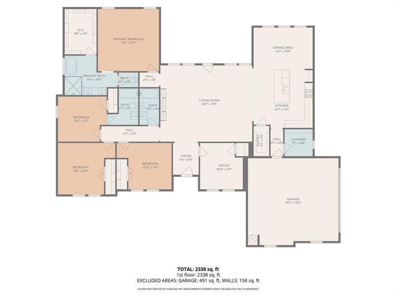 2D floor plan layout of this home in , Celeste, TX (Image 3).
