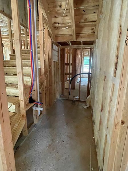 Half bath downstairs, conveniently located