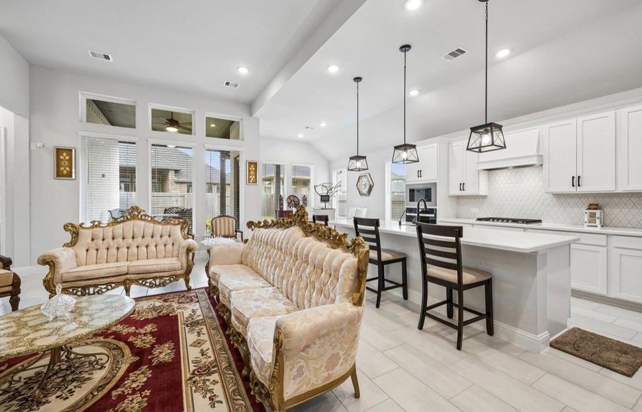 Furnished interior view inside a new home in Mavera, Conroe (Image 9).