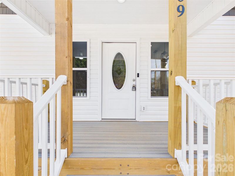 Exterior details and patio area of a home in , Valdese (Image 3).