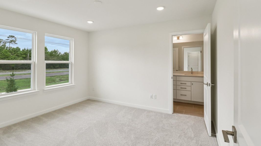 Representative furnished interior of a home built from the Carmel - Interior by DRB Homes in Cyrene at Harmony, St. Cloud (Image 15). Representative furnished interior of a home built from the Carmel - Interior by DRB Homes in Cyrene at Harmony, St. Cloud (Image 15).