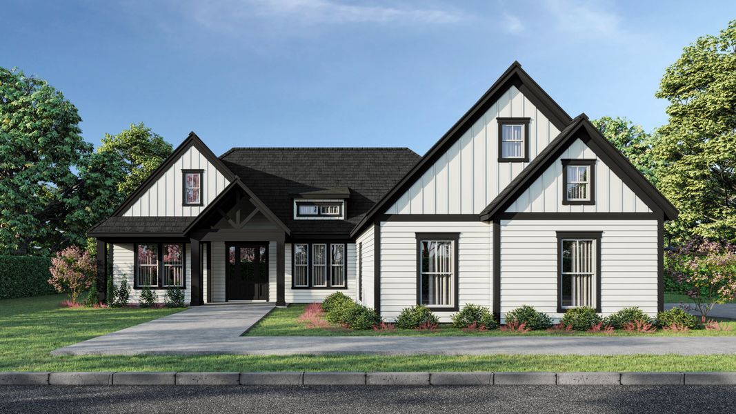 Representative exterior photo of a completed home built from the Beckham by Hunter Quinn Homes in Beaufort County Homes, Beaufort, SC (Image 19). Representative exterior photo of a completed home built from the Beckham by Hunter Quinn Homes in Beaufort County Homes, Beaufort, SC (Image 19).