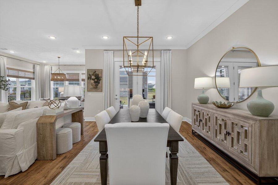 Furnished interior view inside a new home in K. Hovnanian's® Four Seasons at Lakes of Cane Bay, Summerville (Image 44).