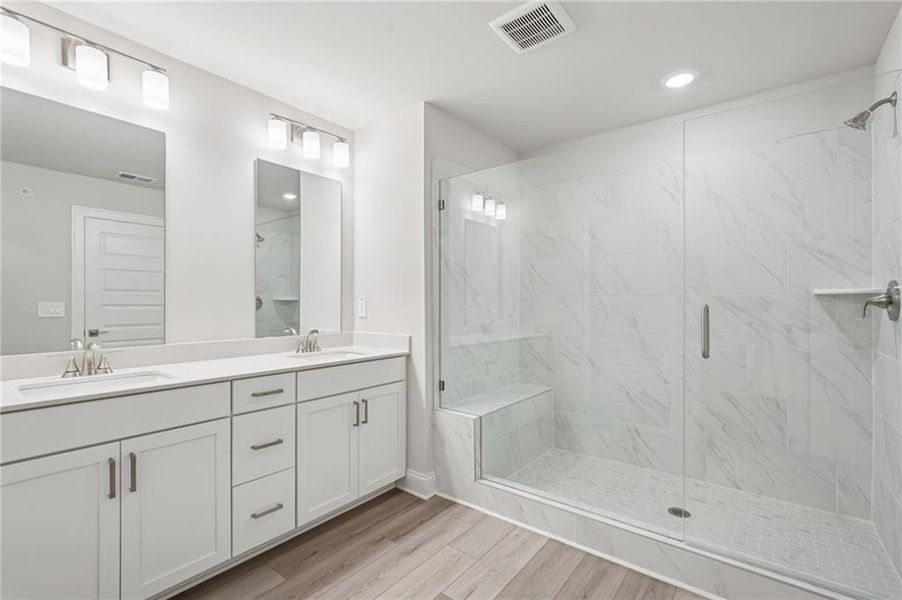 Furnished interior view inside a new home in , Cumming (Image 16).