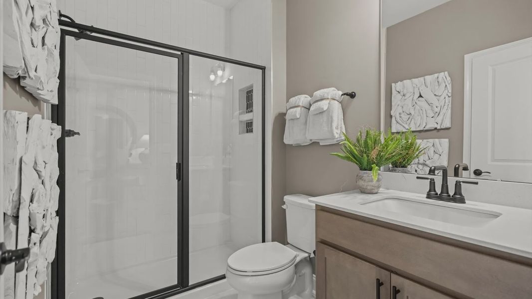 Furnished interior view inside a new home in Sidney Creek Single Family, Zebulon (Image 15).