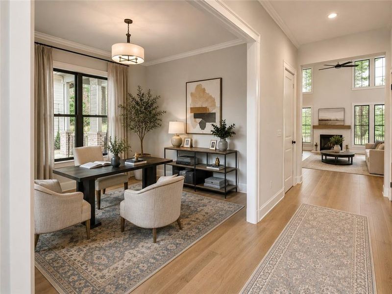 Furnished interior view inside a new home in , McDonough (Image 5).