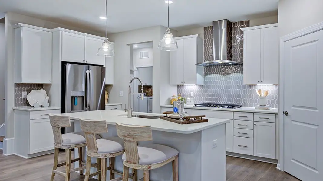 Representative furnished interior of a home built from the Newport by Taylor Morrison in Eagle Trace, Wendell (Image 14).