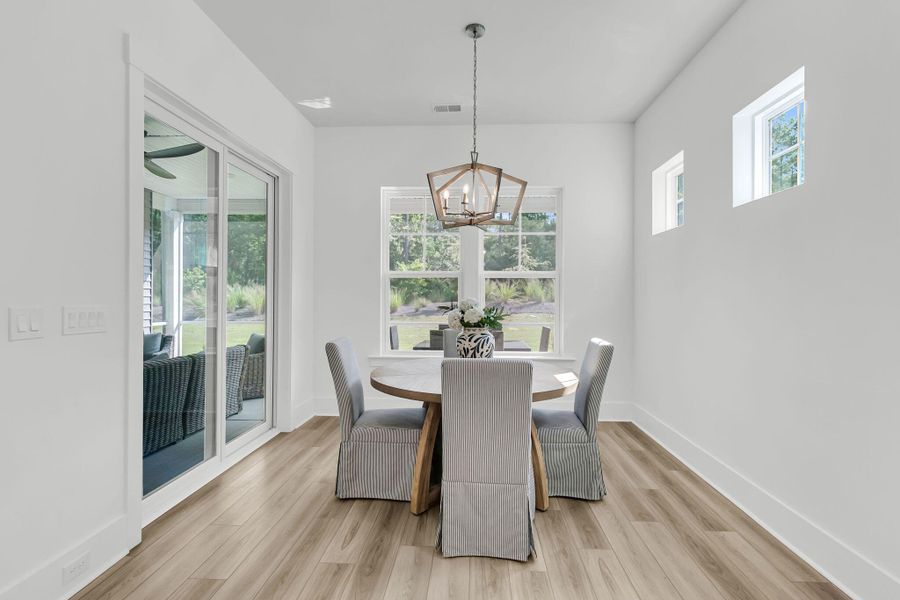Furnished interior view inside a new home in Summerwind Crossing at Lakes of Cane Bay, Summerville (Image 15).