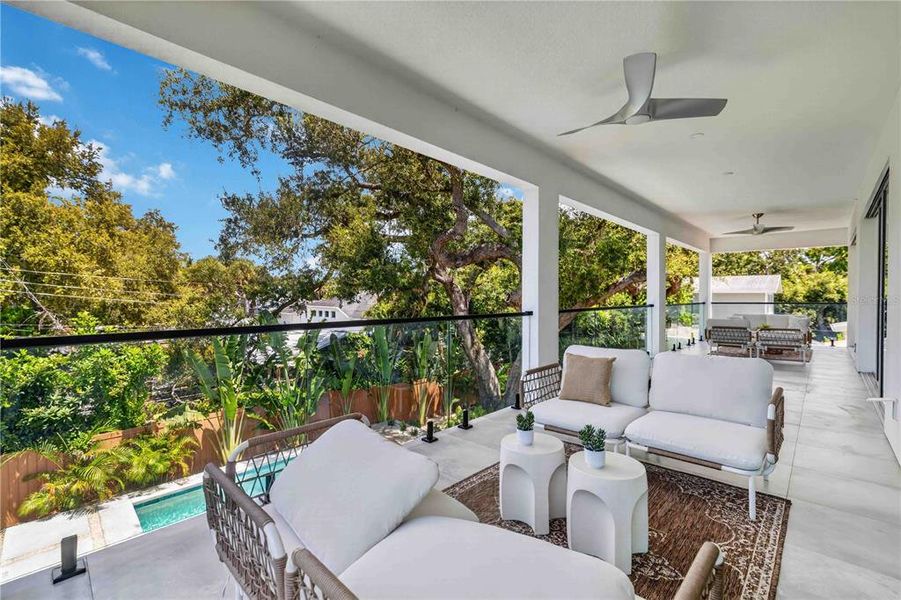 Exterior details and patio area of a home in , Sarasota (Image 32).