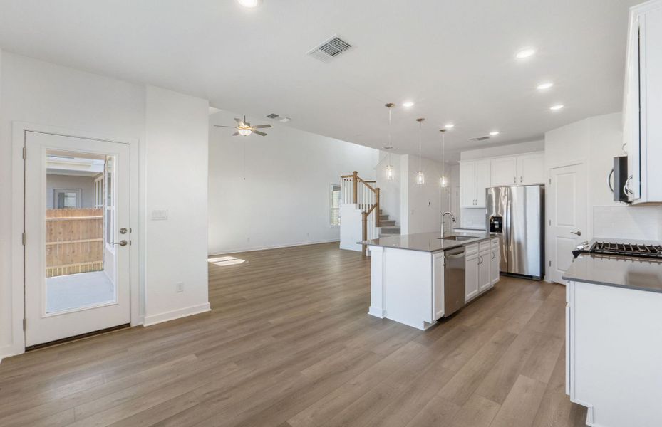 Furnished interior view inside a new home in Santa Rita Ranch, Liberty Hill (Image 13).