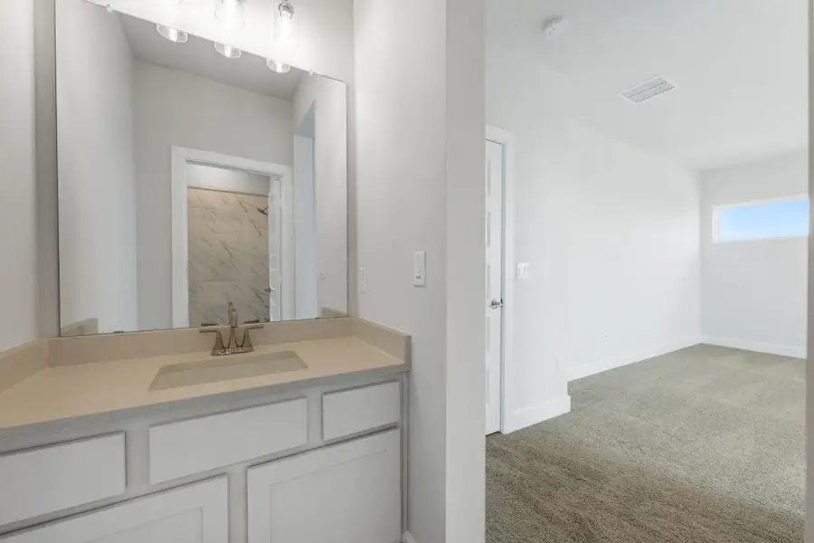 Furnished interior view inside a new home in Rough Hollow - Las Brisas, Austin (Image 10). Furnished interior view inside a new home in Rough Hollow - Las Brisas, Austin (Image 10).