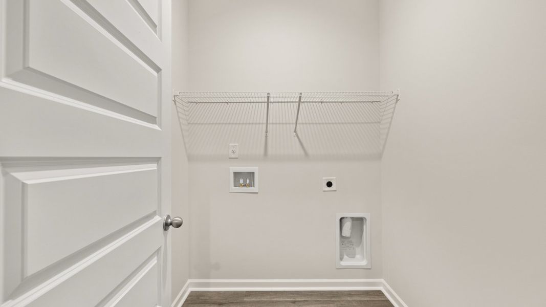 Representative unfurnished interior of a home built from the Aria by D.R. Horton in Poplar Preserve, Newnan (Image 24). Representative unfurnished interior of a home built from the Aria by D.R. Horton in Poplar Preserve, Newnan (Image 24).