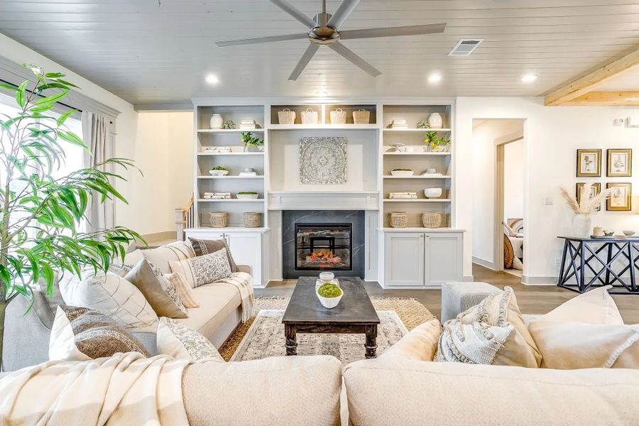 Representative furnished interior of a home built from the The Tiffany by Elmwood Custom Homes in Matthews Farm, Venus (Image 12). Representative furnished interior of a home built from the The Tiffany by Elmwood Custom Homes in Matthews Farm, Venus (Image 12).