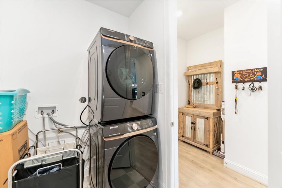 Large utility with upgraded tile flooring Large utility with upgraded tile flooring