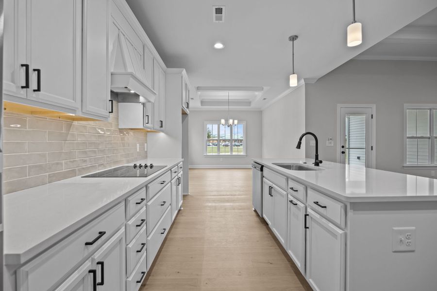 Furnished interior view inside a new home in The Preserve at Langston, Winterville (Image 10).
