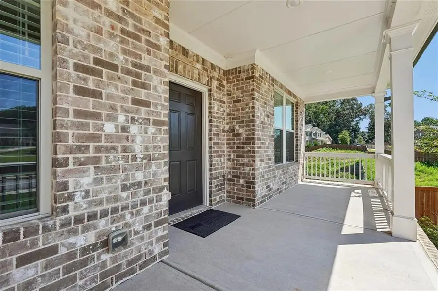 Exterior details and patio area of a home in Haley Station, Canton (Image 22).