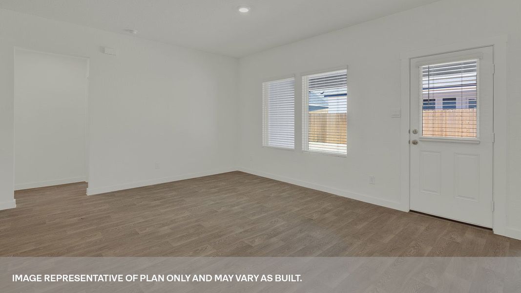 Representative unfurnished interior of a home built from the The Garland by D.R. Horton in Sonoma Oaks, Fredericksburg (Image 20). Representative unfurnished interior of a home built from the The Garland by D.R. Horton in Sonoma Oaks, Fredericksburg (Image 20).