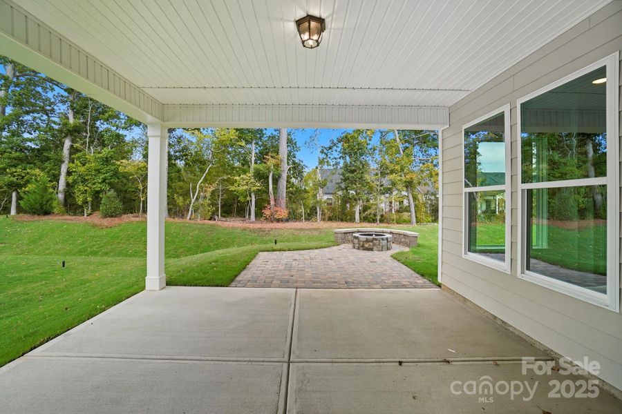 Exterior details and patio area of a home in Heritage - 55+ Community, Indian Trail (Image 19).
