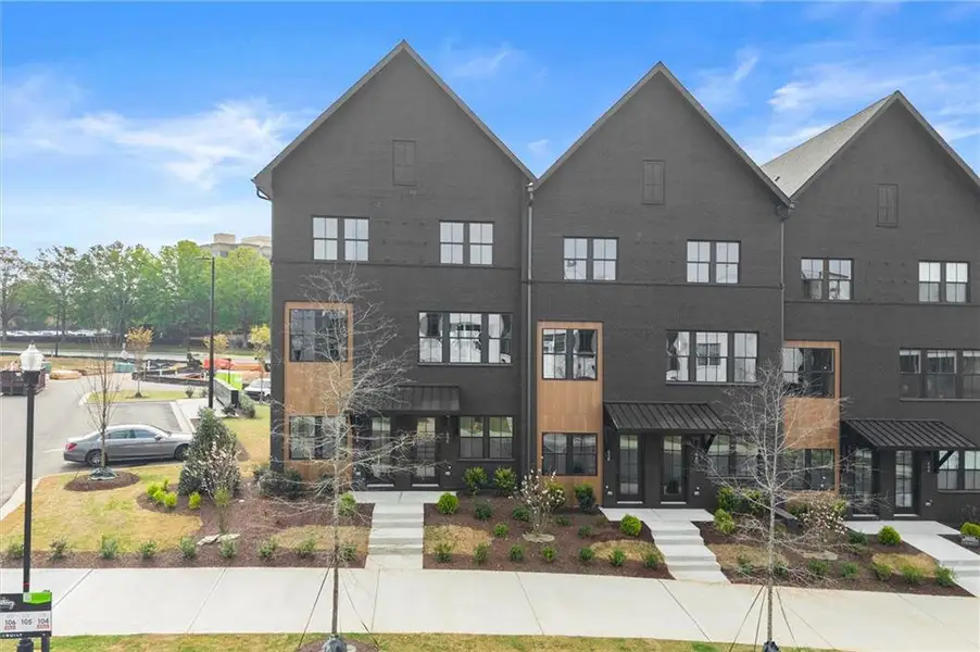Front exterior of a new home in , Alpharetta, GA, highlighting curb appeal (Image 1). Front exterior of a new home in , Alpharetta, GA, highlighting curb appeal (Image 1).