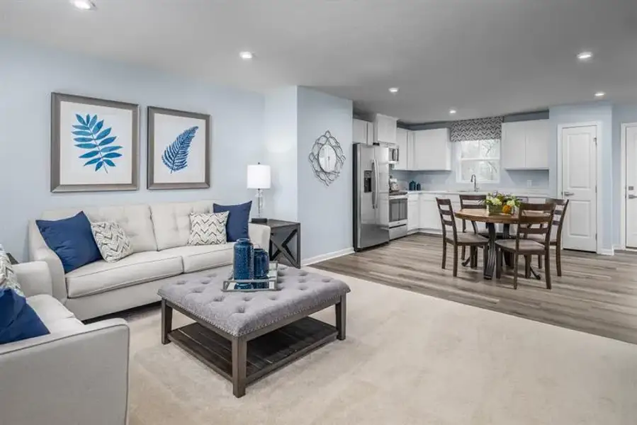 Furnished interior view inside a new home in Cameron Ridge 2-Story, Columbia (Image 2).