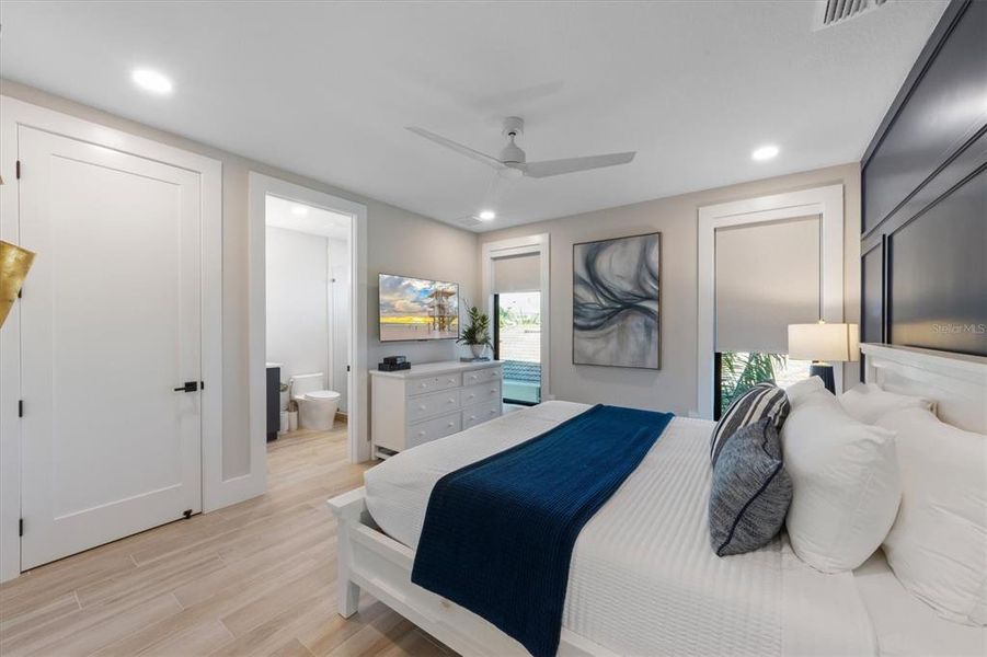 Furnished interior view inside a new home in , Sarasota (Image 56).