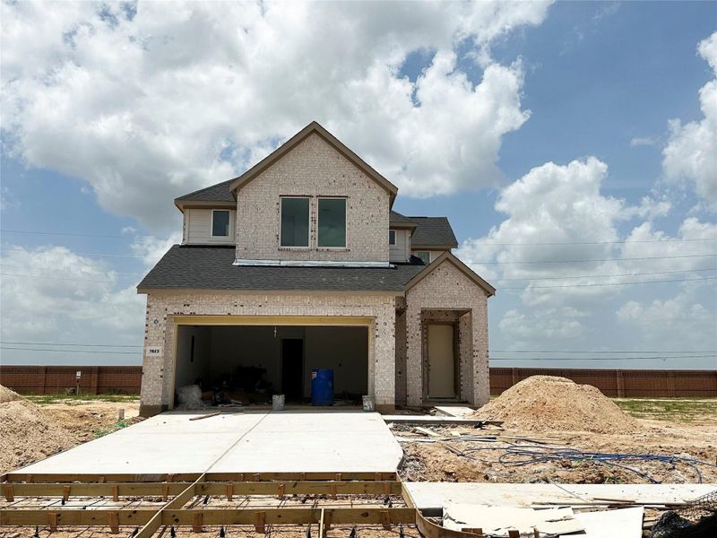 In-progress construction of a new home in 40' Traditional Homes at Elyson, Katy, TX (Image 5).