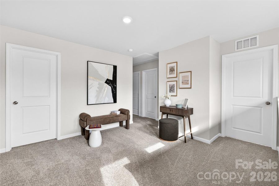 Furnished interior view inside a new home in , Charlotte (Image 17). Furnished interior view inside a new home in , Charlotte (Image 17).