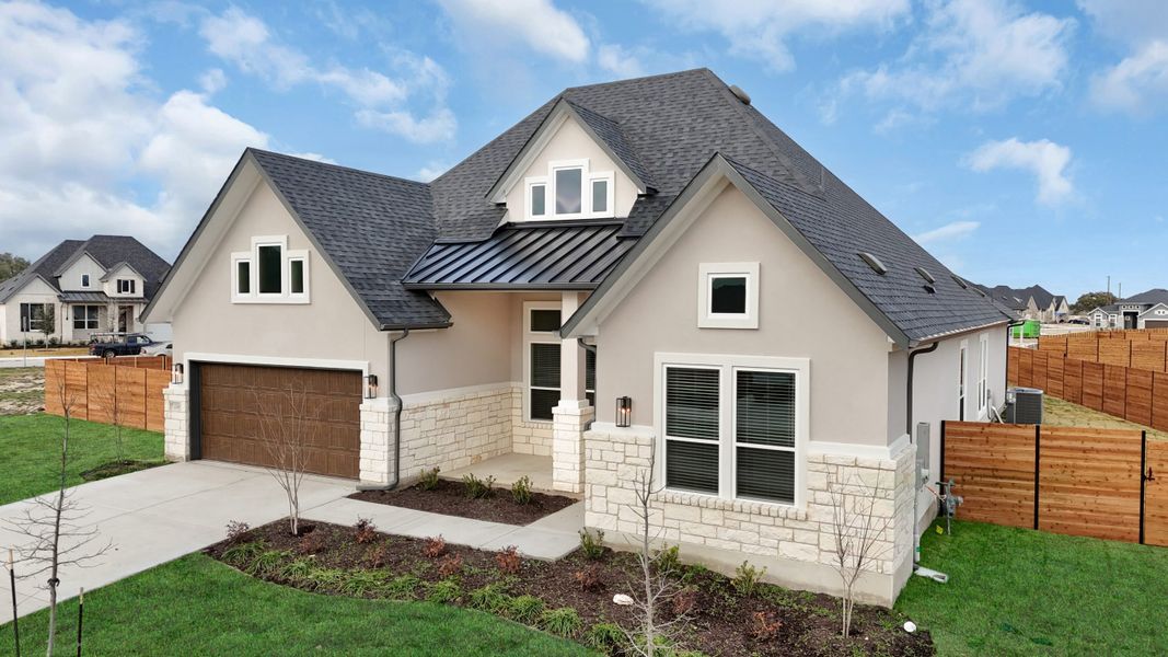 Exterior details and patio area of a home in Broken Oak, Georgetown (Image 25).