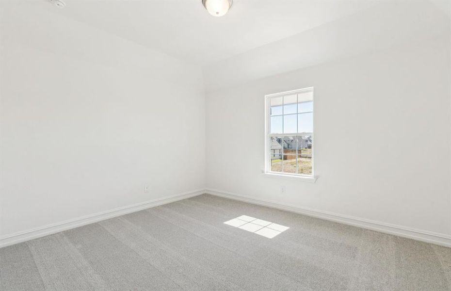 Secondary bedroom designed for comfort and convenience Secondary bedroom designed for comfort and convenience