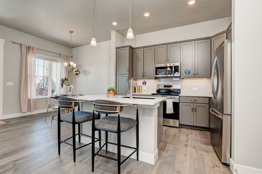 Representative furnished interior of a home built from the The Timberline by Landmark Homes in Highlands at Fox Hill, Longmont (Image 6). Representative furnished interior of a home built from the The Timberline by Landmark Homes in Highlands at Fox Hill, Longmont (Image 6).