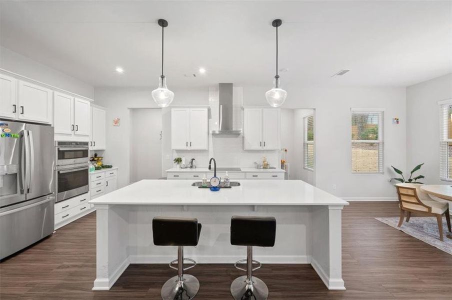 Furnished interior view inside a new home in Enclave at Edgewater, Holly Springs (Image 14).