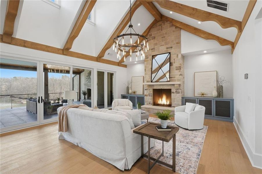 Furnished interior view inside a new home in , Gainesville (Image 19).