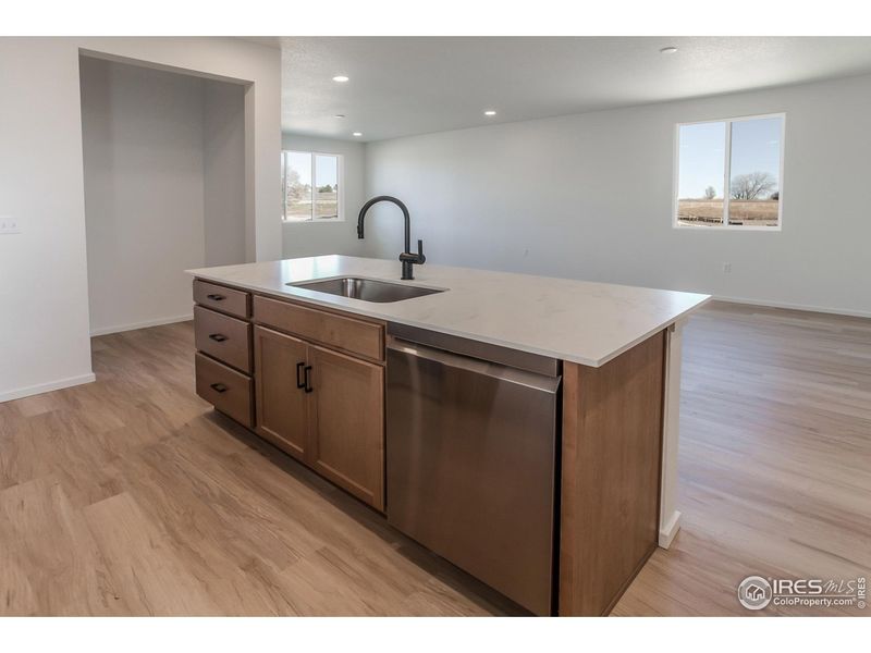 Furnished interior view inside a new home in Bloom Trailblazer Collection - Single Family Homes, Fort Collins (Image 14).