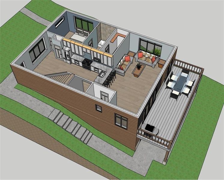 2D floor plan layout of this home in , Ellijay, GA (Image 7).