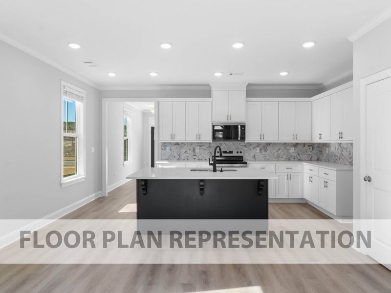 Representative furnished interior of a home built from the Finch by Ivey Homes in Tillery Park, Grovetown (Image 12). Representative furnished interior of a home built from the Finch by Ivey Homes in Tillery Park, Grovetown (Image 12).