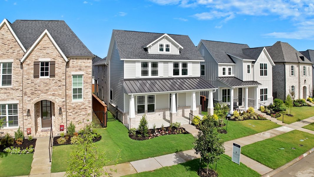Front exterior of a new home in Fields - 40' Lots, Frisco, TX, highlighting curb appeal (Image 22).