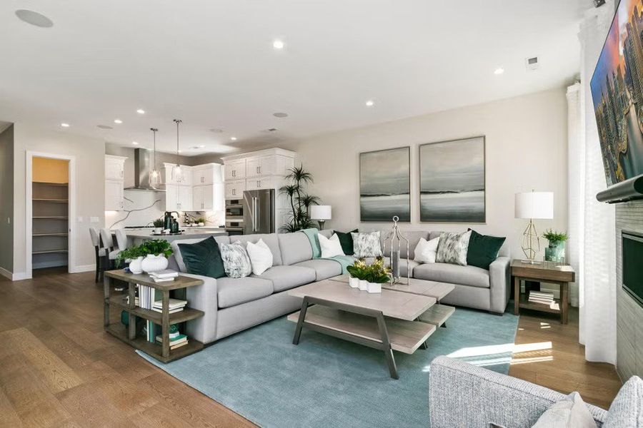 Furnished interior view inside a new home in Pelican Shores at Water Valley, Windsor (Image 17). Furnished interior view inside a new home in Pelican Shores at Water Valley, Windsor (Image 17).