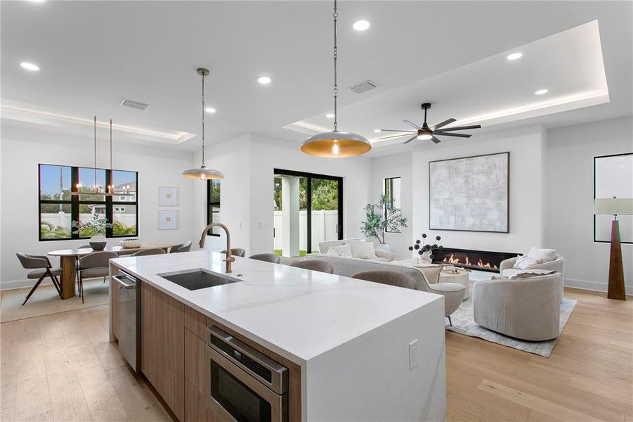 Furnished interior view inside a new home in , Tampa (Image 19).