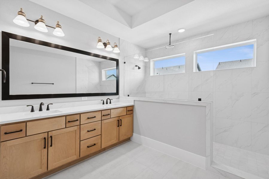 Furnished interior view inside a new home in Easthaven at Bridgeland Central - Horizon Collection, Cypress (Image 9).